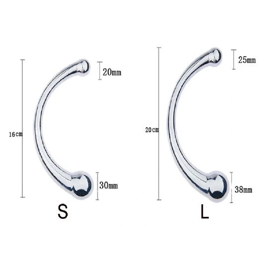 Stainless Double Hook Anal Ended Steel Elegant 5858 0718